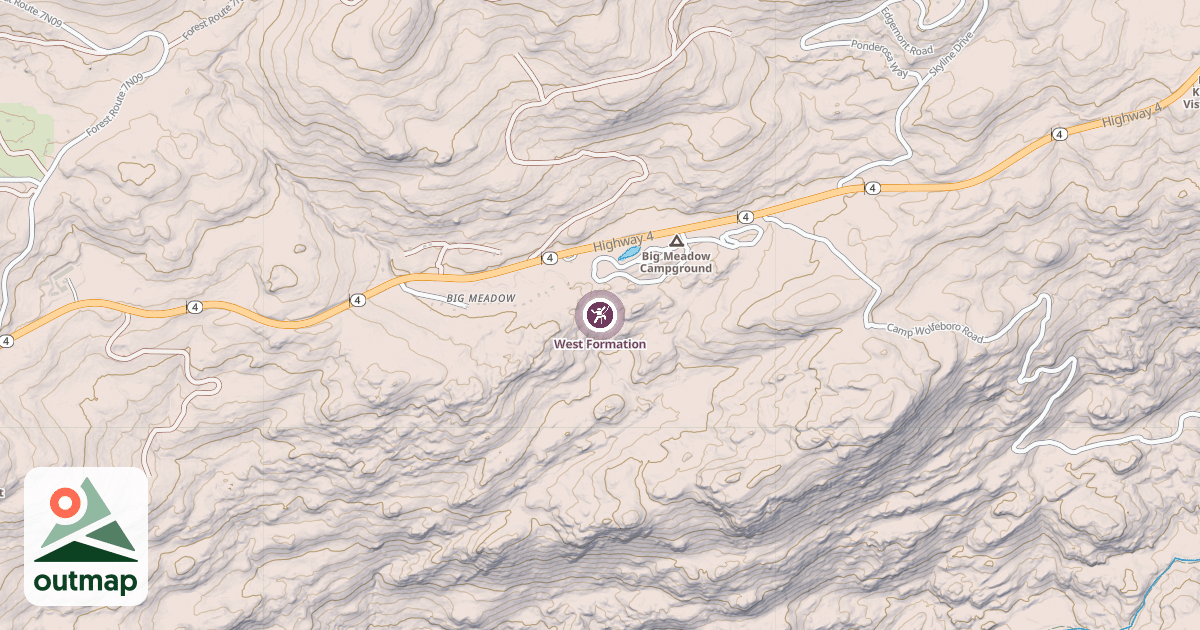 Map of West Formation