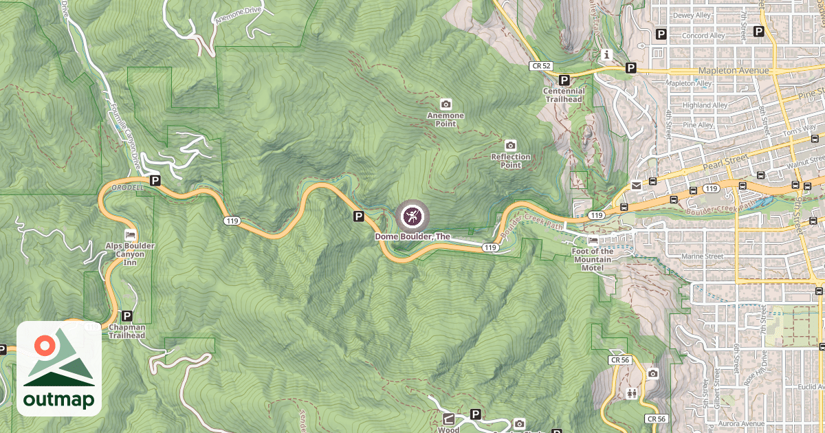 Map of Dome Boulder, The
