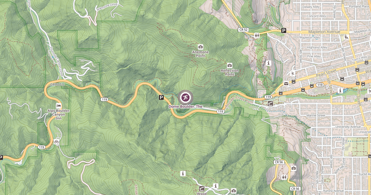 Map preview of Dome Boulder, The