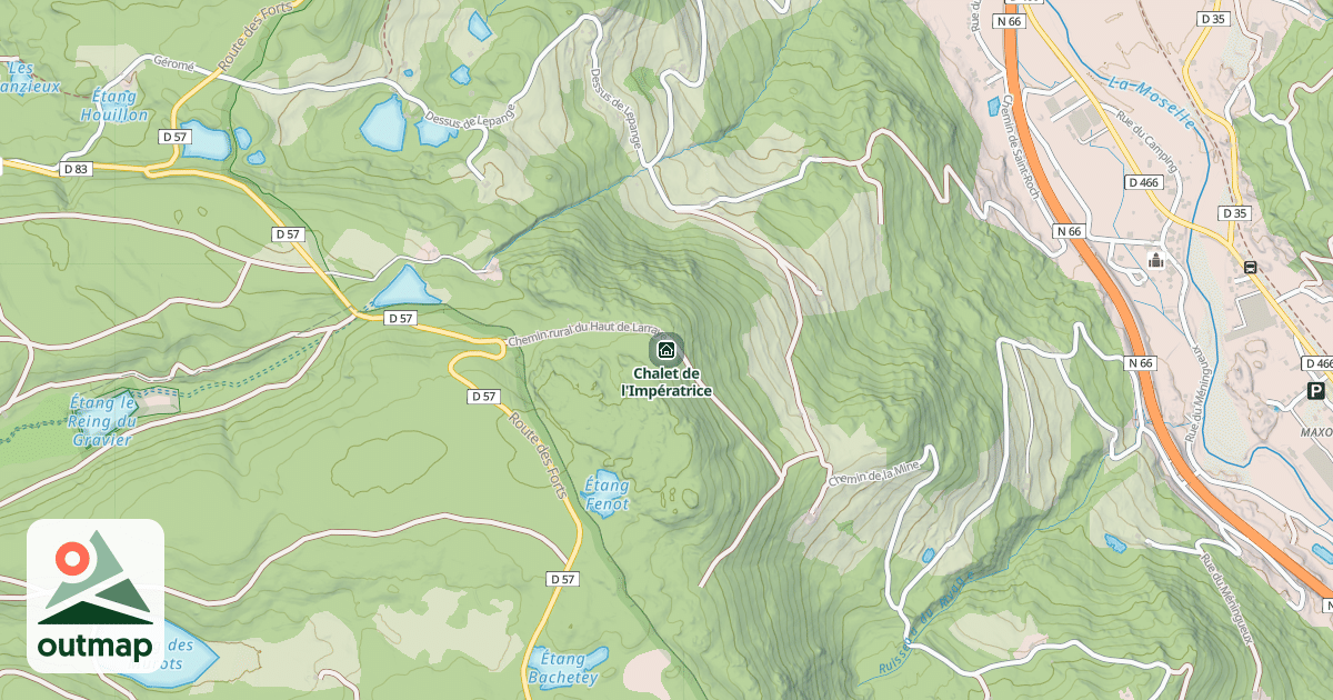 Map of Chalet de l'Impératrice