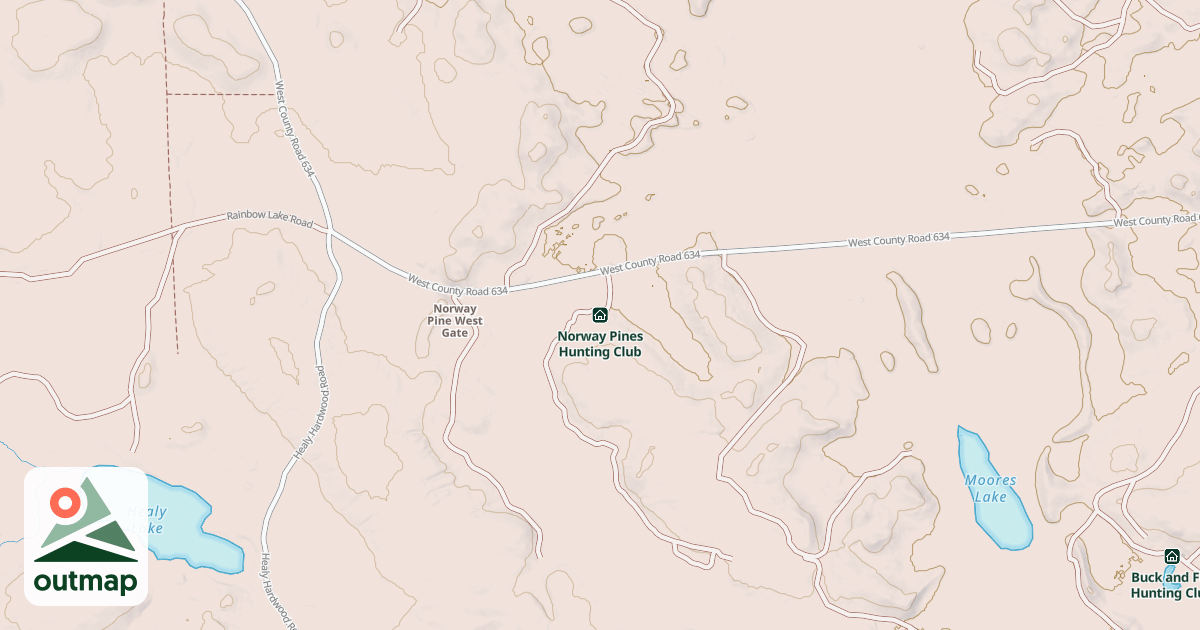 Map of Norway Pines Hunting Club