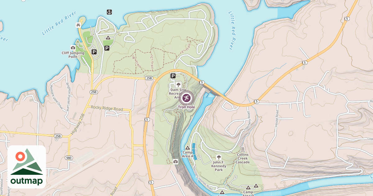Map of Troll Hole