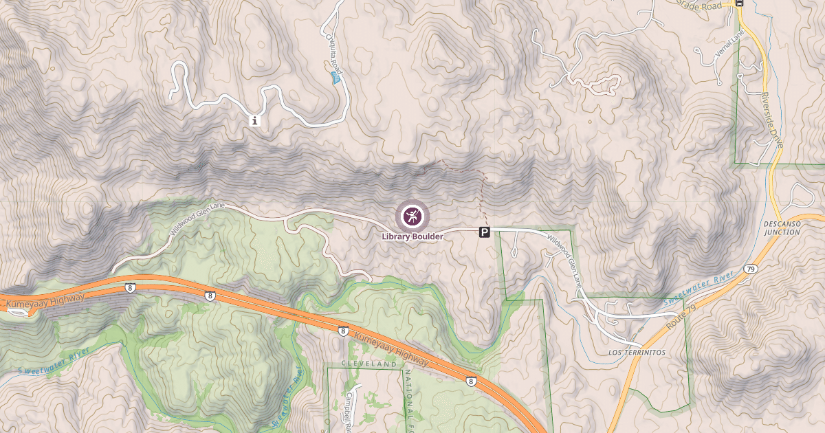 Map preview of Library Boulder