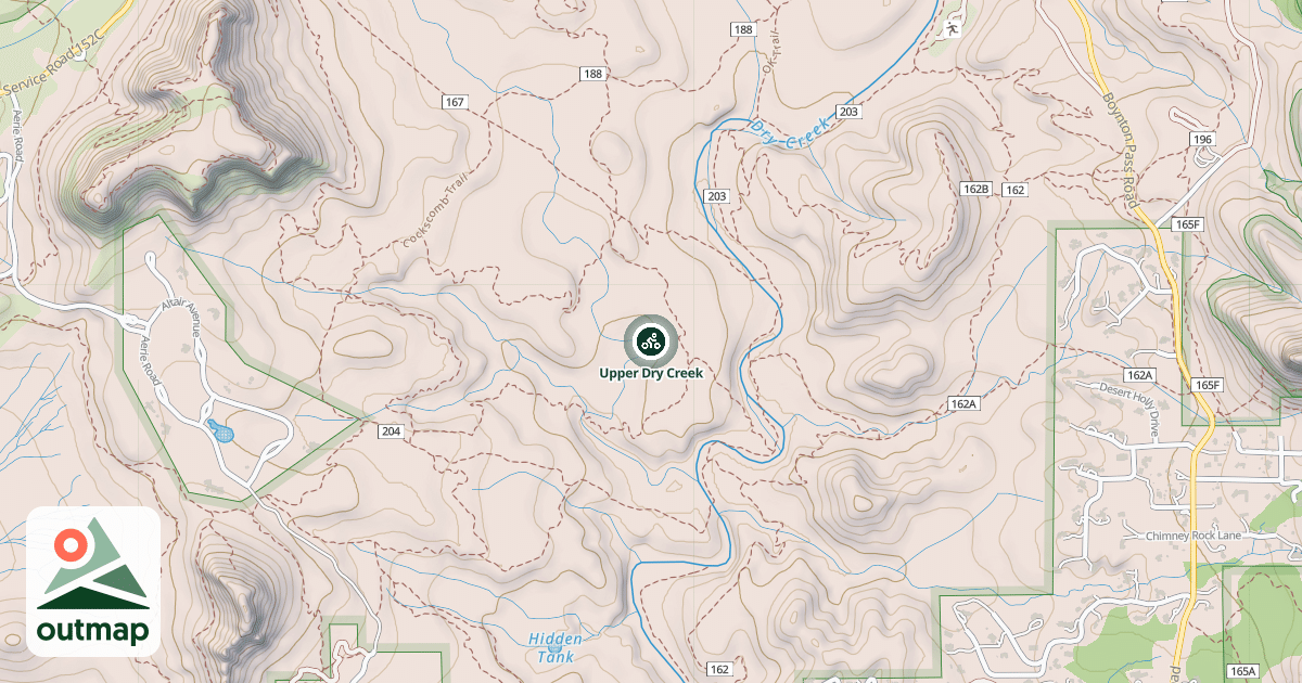 Map of Upper Dry Creek