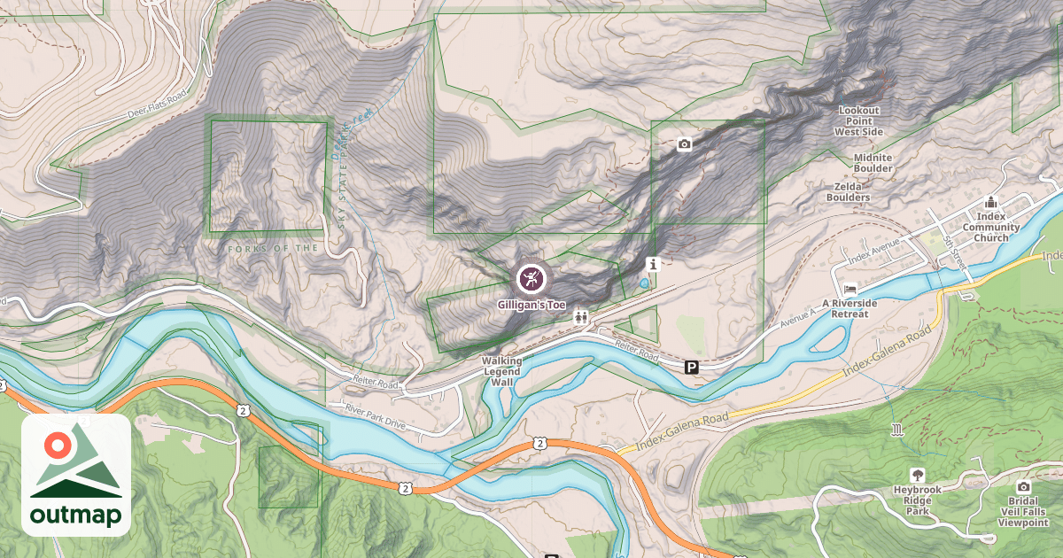 Map of Gilligan's Toe