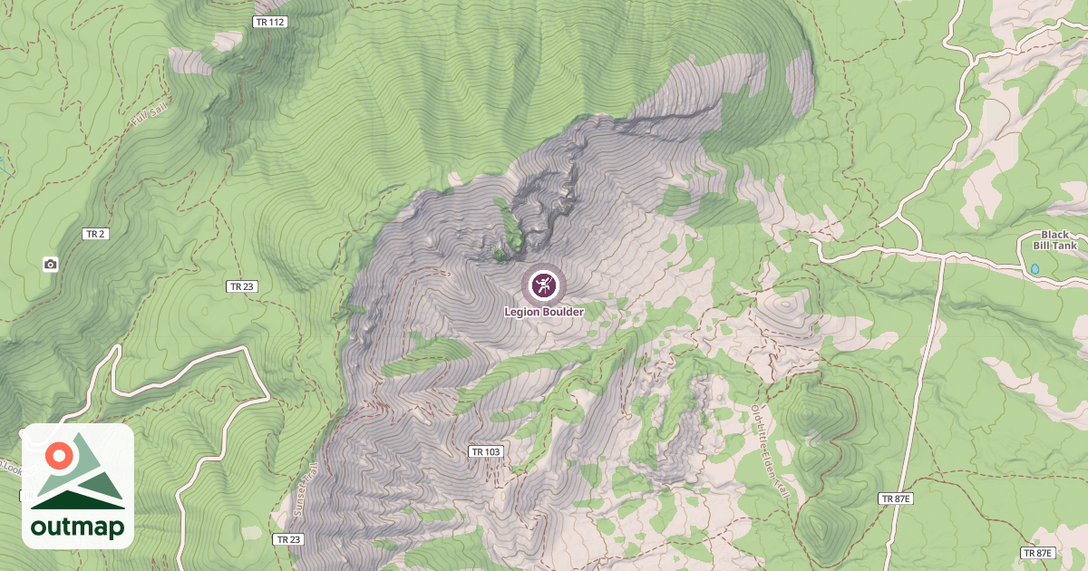 Map of Legion Boulder