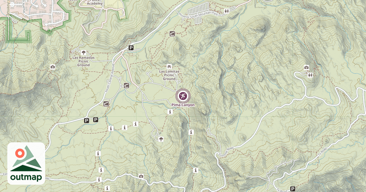 Map of Pima Canyon