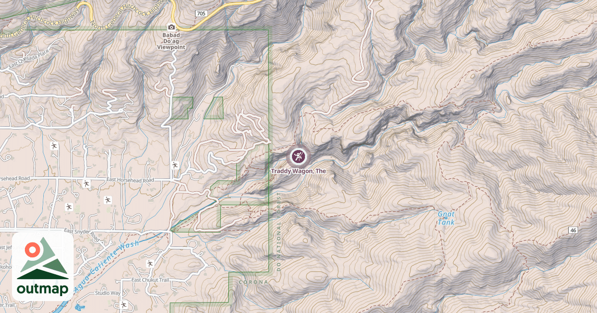 Map of Traddy Wagon, The