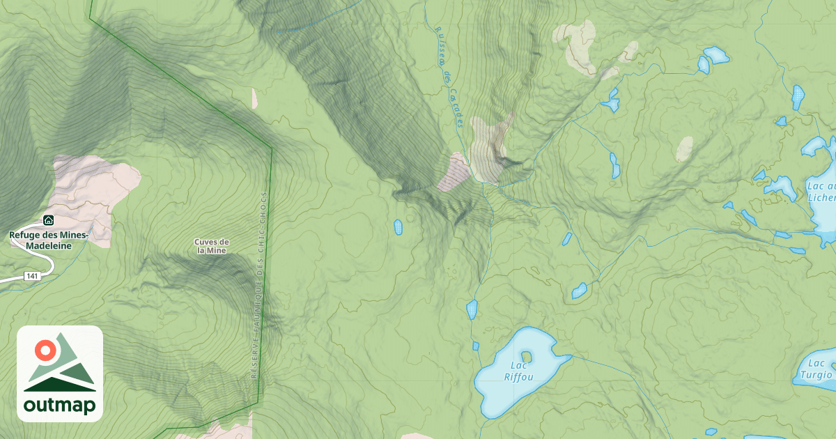 Map of Cuves de la Mine