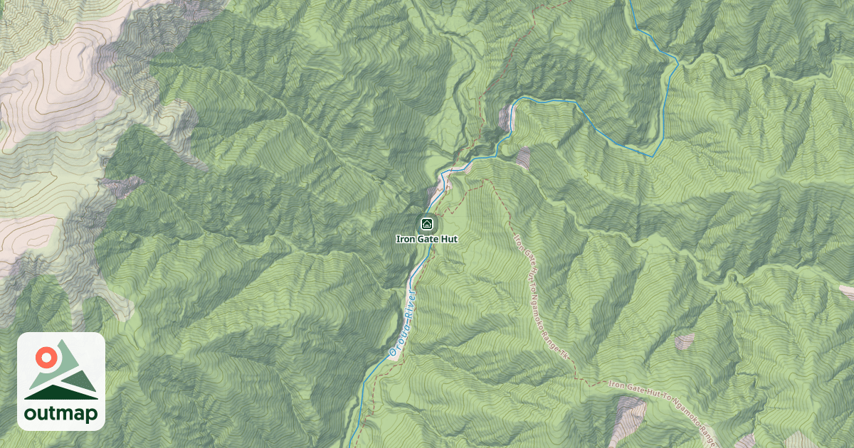 Map of Iron Gate Hut