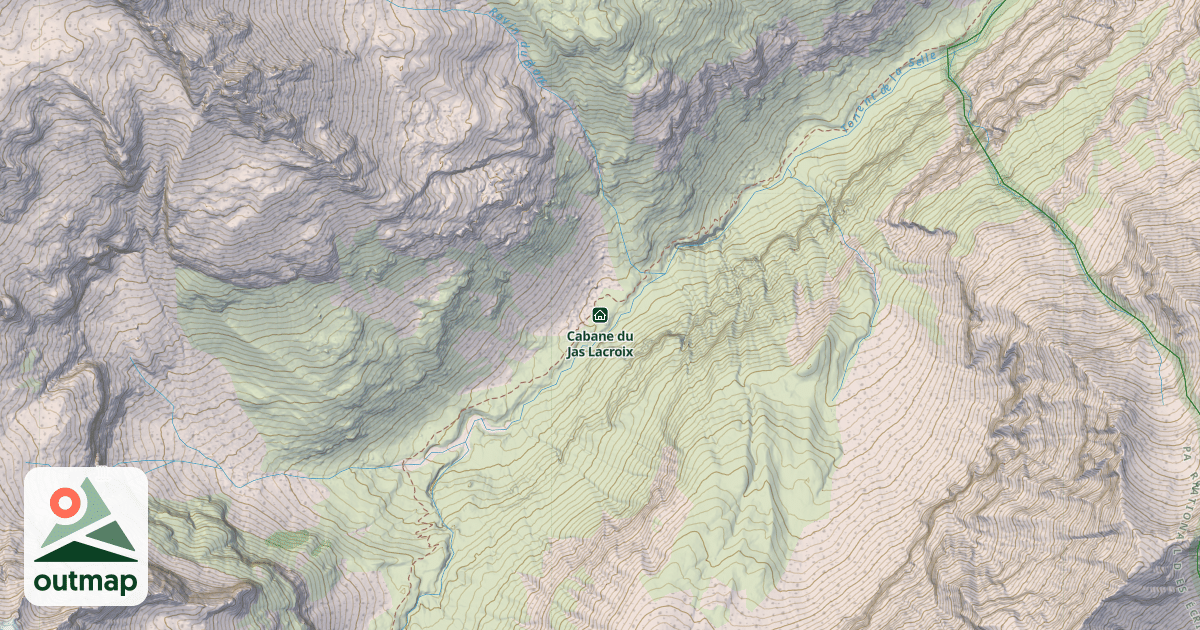 Map of Cabane du Jas Lacroix