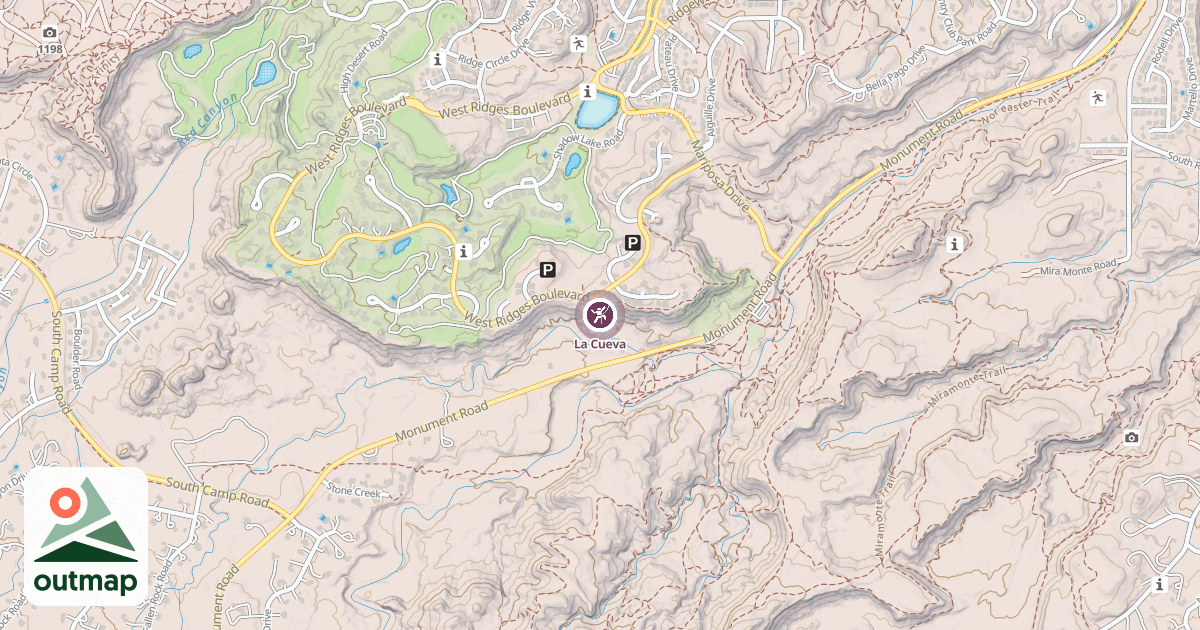 Map of La Cueva
