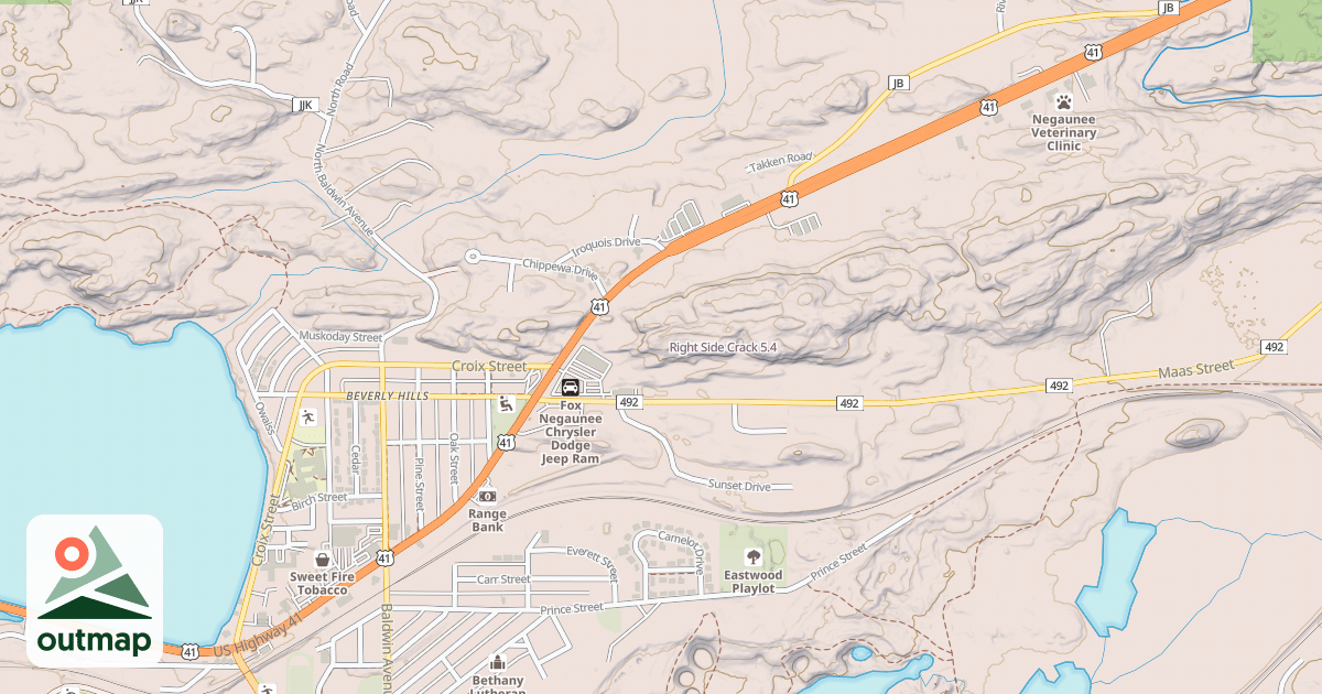 Map of Right Side Crack