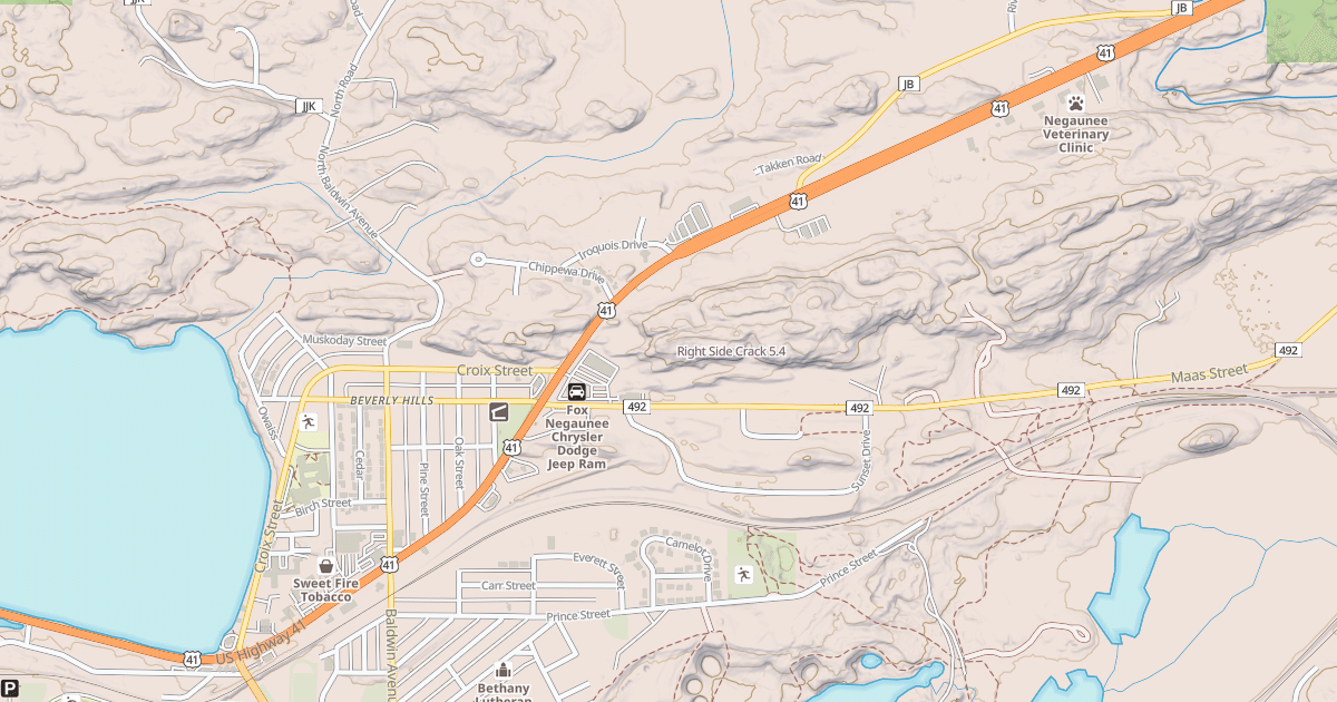 Map preview of Right Side Crack