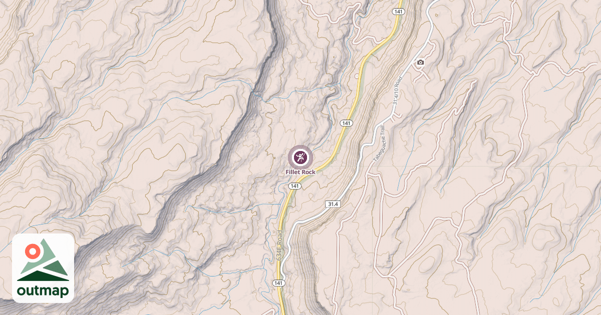Map of Fillet Rock