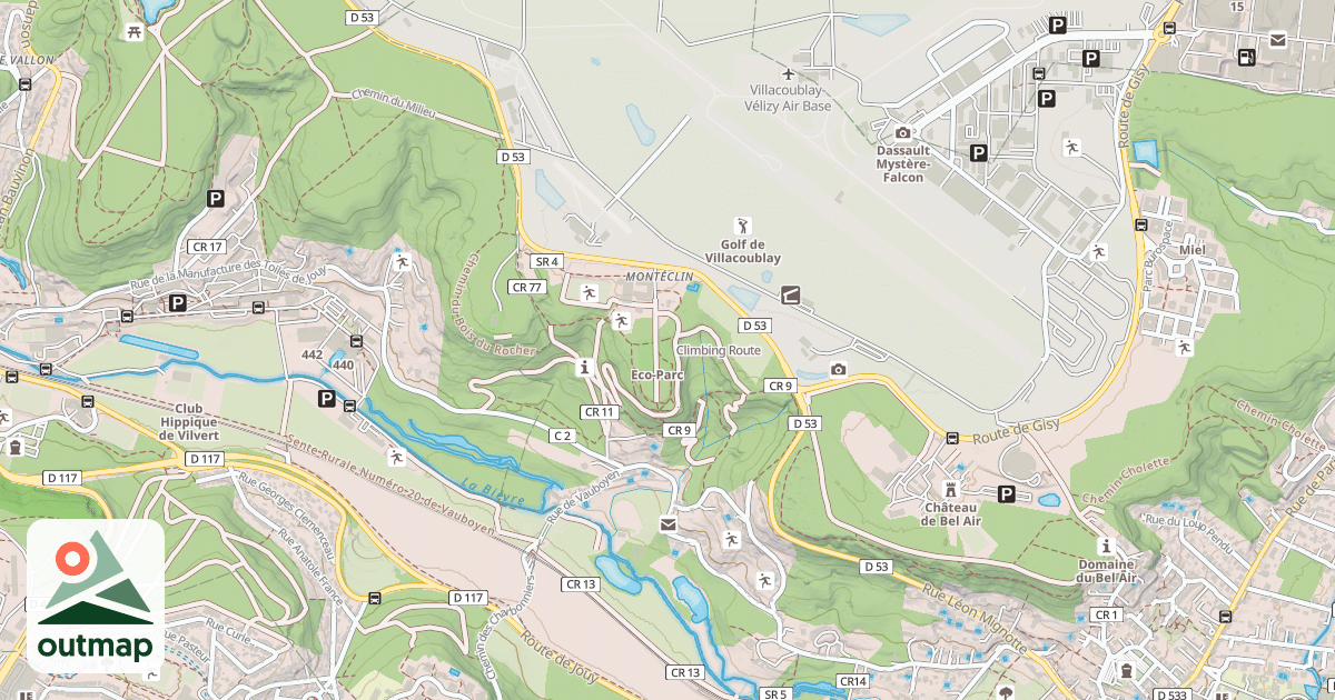 Map of Climbing Route