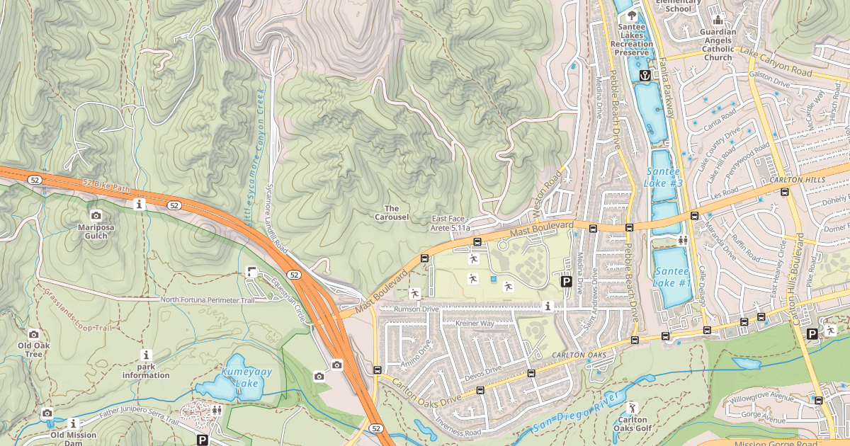 Map preview of East Face - Arete