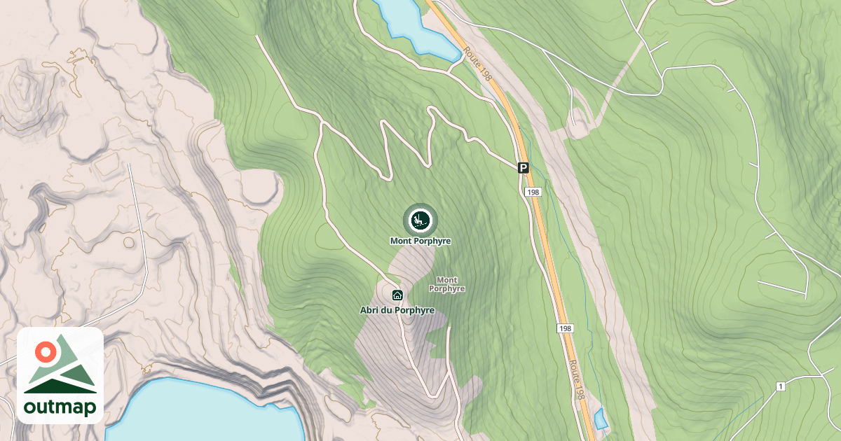 Map of Mont Porphyre