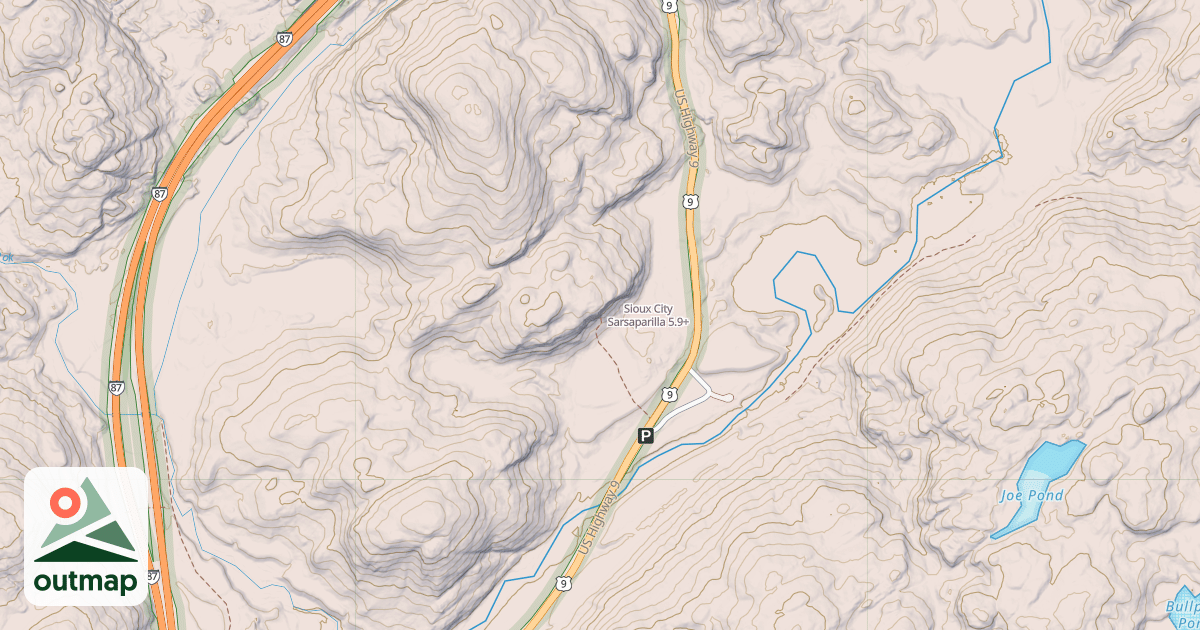 Map of Sioux City Sarsaparilla