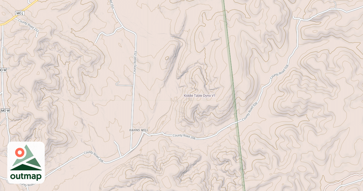 Map of Kiddie Table Dyno