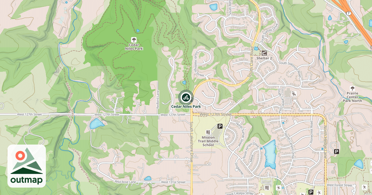 Map of Cedar Niles Park