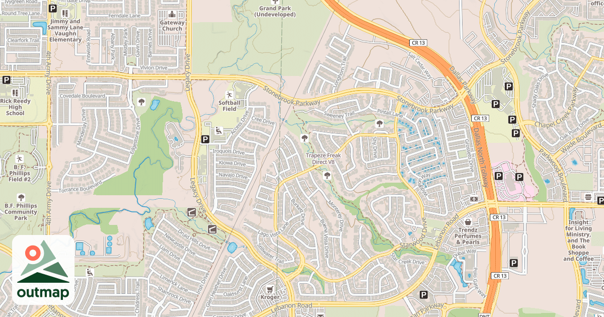 Map of Trapeze Freak Direct