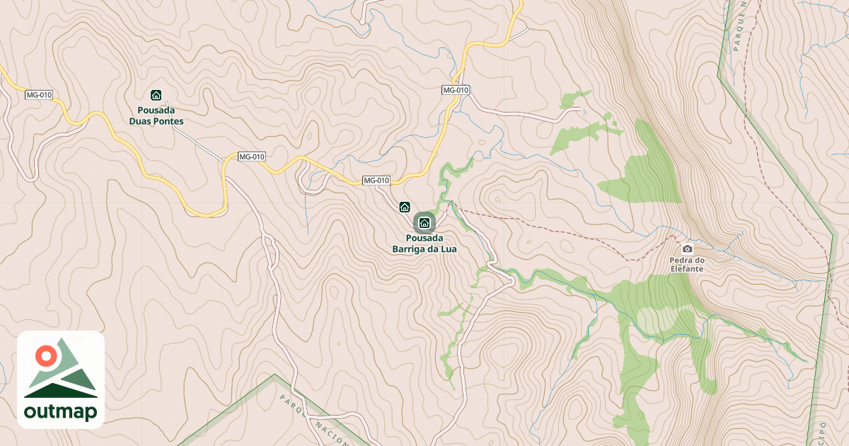 Map of Pousada Barriga da Lua