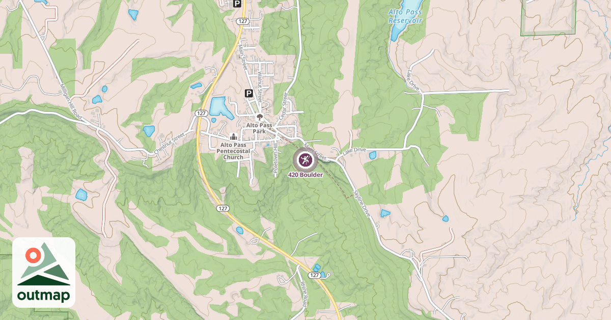 Map of 420 Boulder