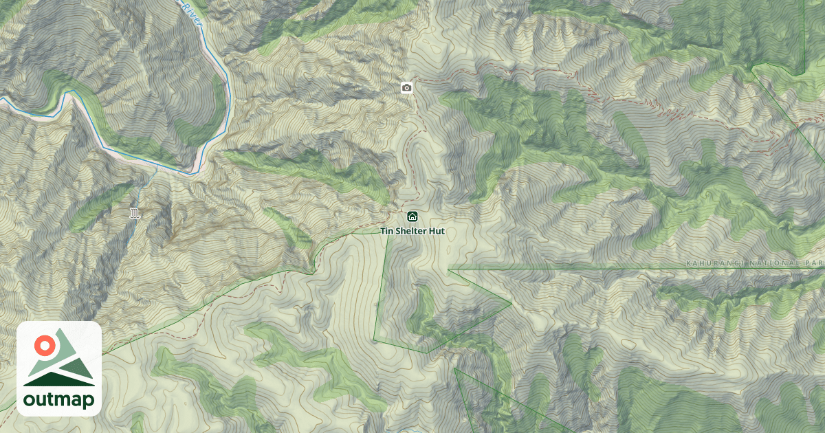 Map of Tin Shelter Hut