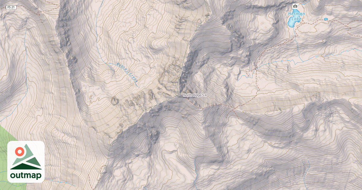 Map of North Ridge