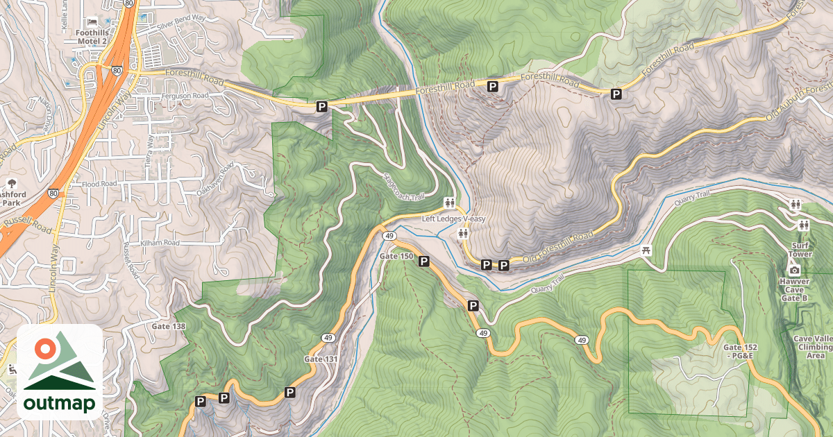 Map of Left Ledges