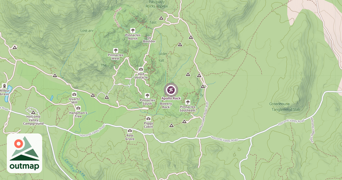 Map of Apollo Rock
