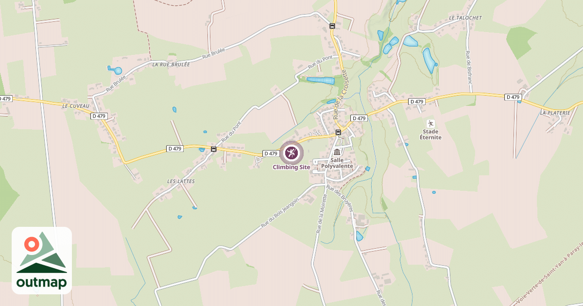 Map of Climbing Site
