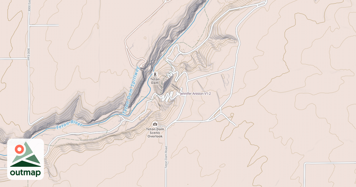 Map of Jennifer Aniston