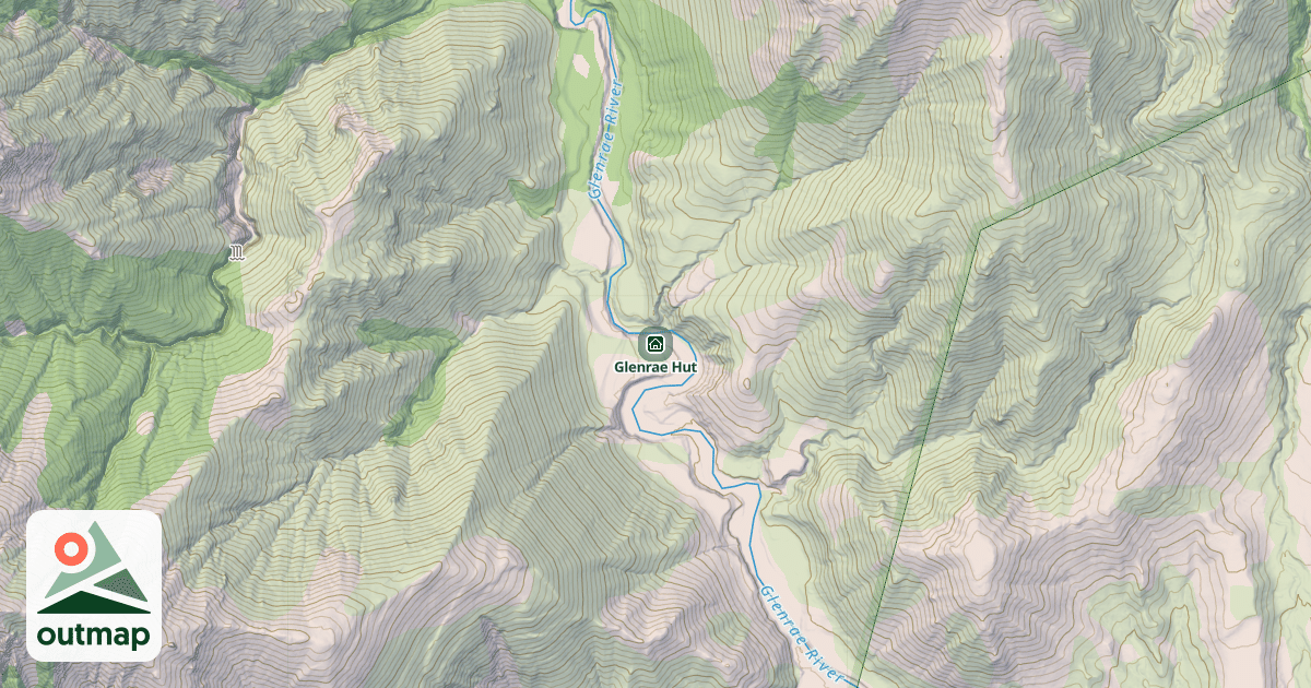 Map of Glenrae Hut