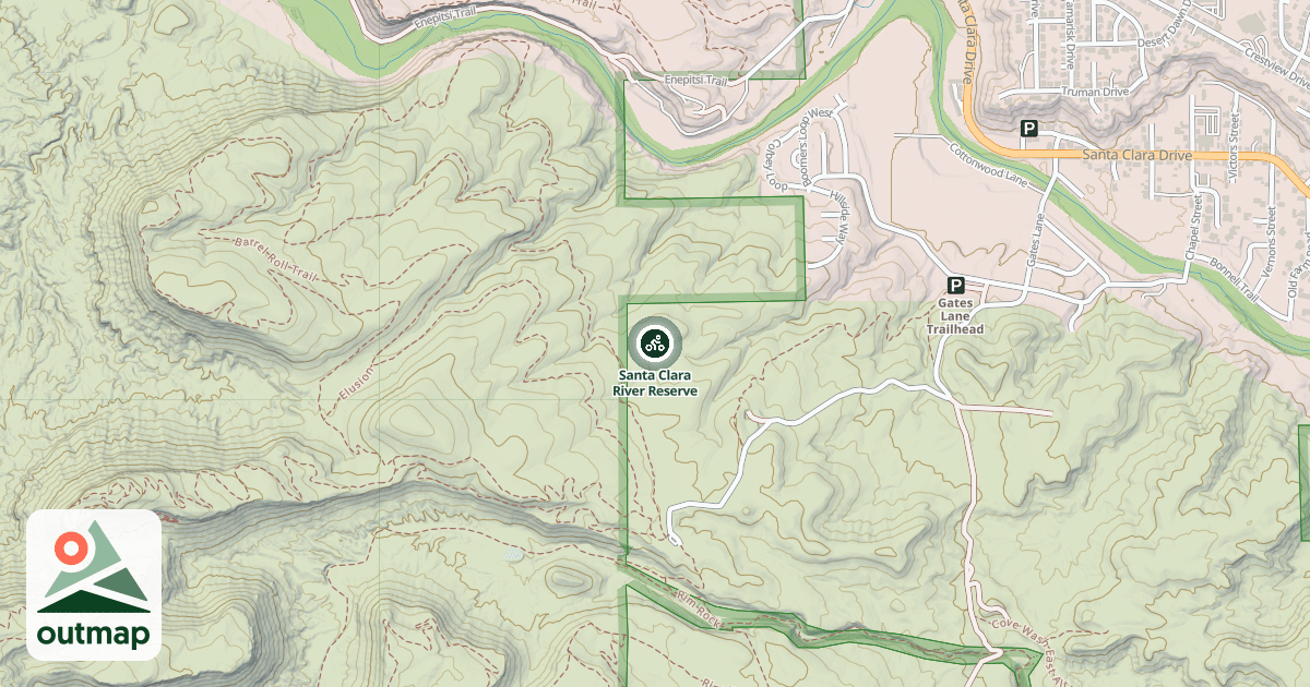 Map of Santa Clara River Reserve