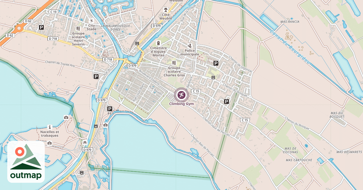 Map of Climbing Gym