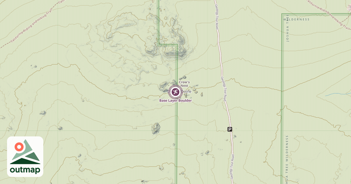 Map of Base Layer Boulder