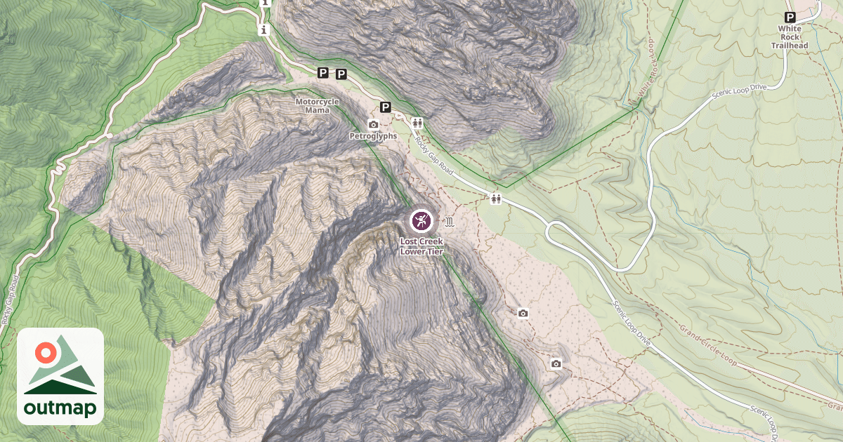 Map of Lost Creek Lower Tier