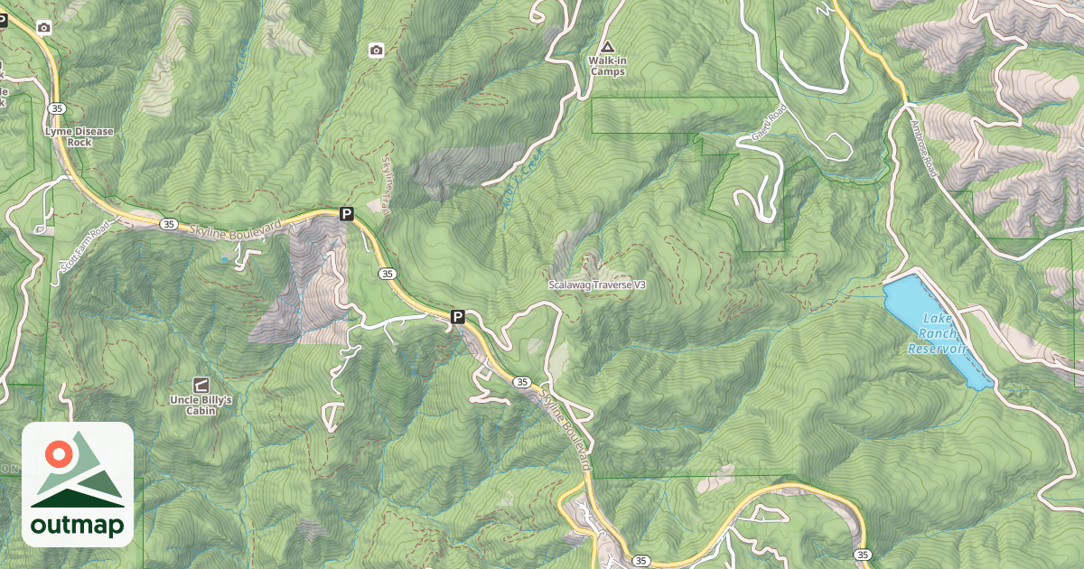 Map of Scalawag Traverse