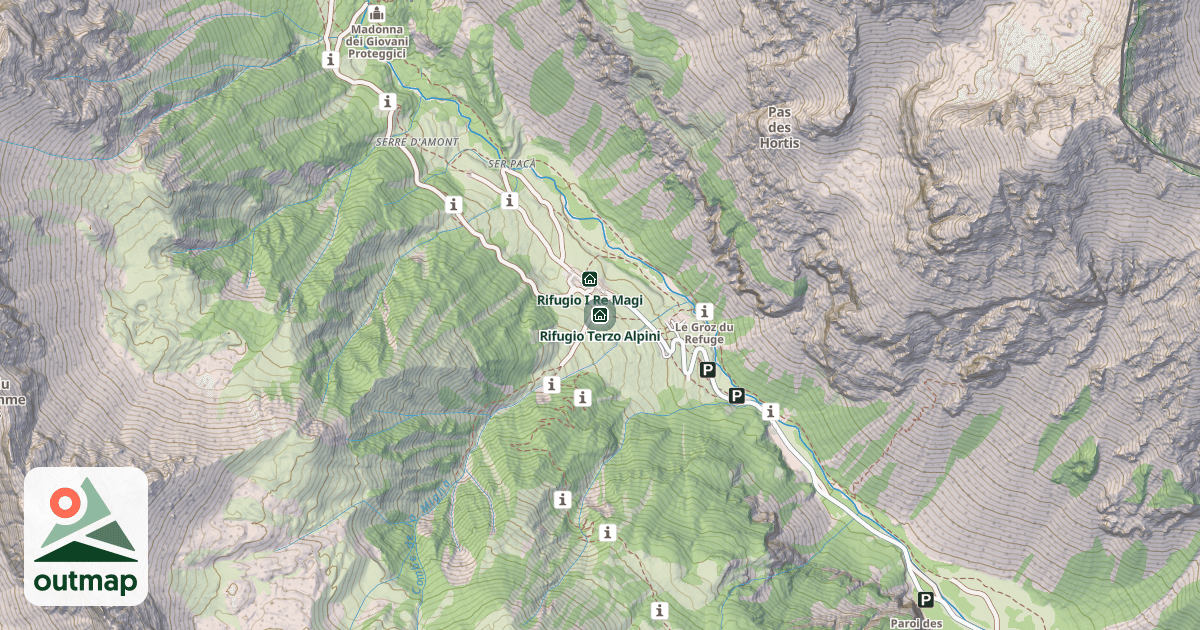 Map of Rifugio Terzo Alpini