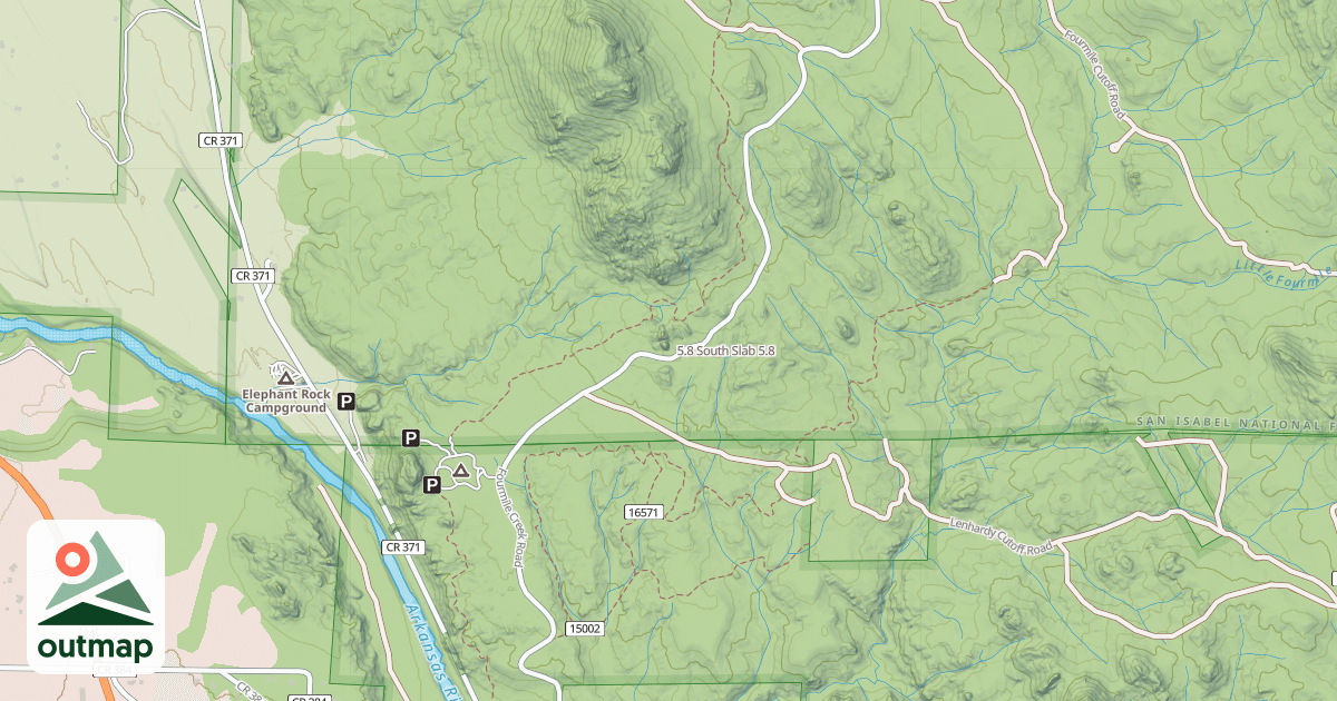 Map of 5.8 South Slab