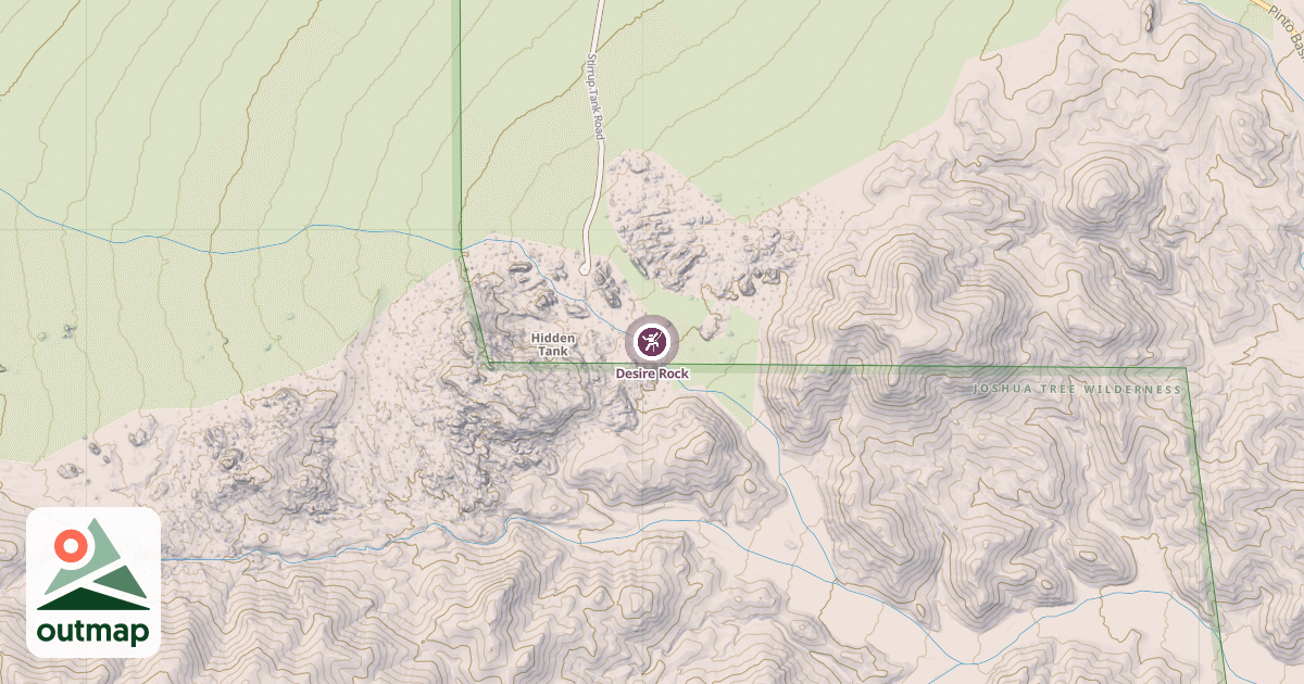 Map of Desire Rock