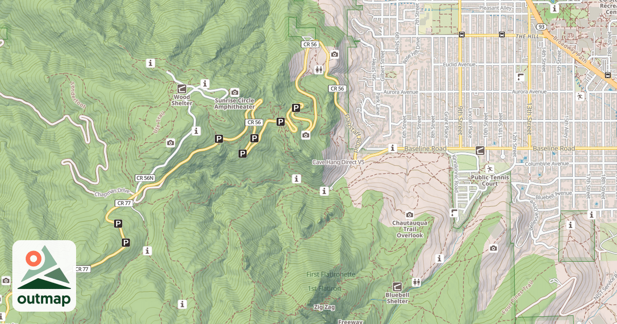 Map of Cave Hang Direct