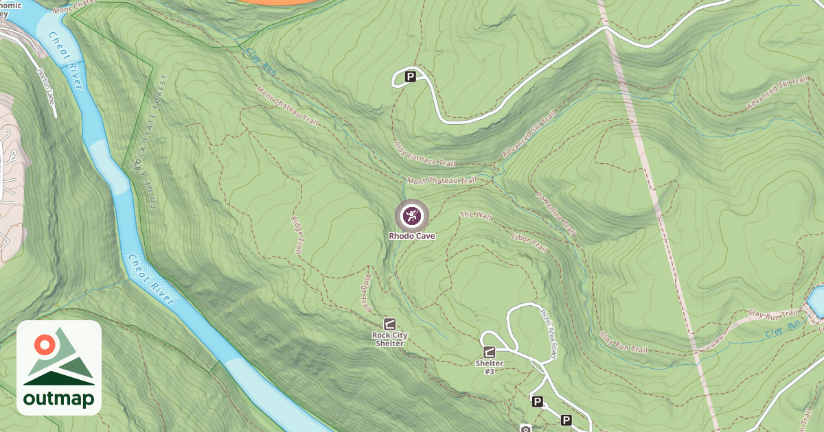 Map of Rhodo Cave