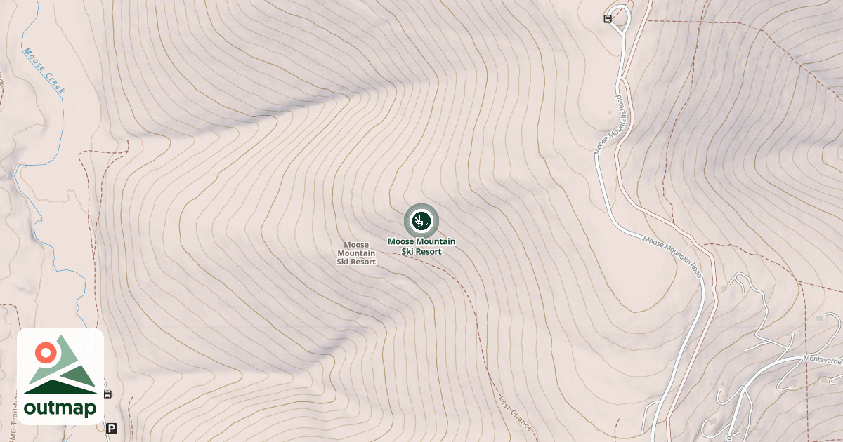 Map of Moose Mountain Ski Resort