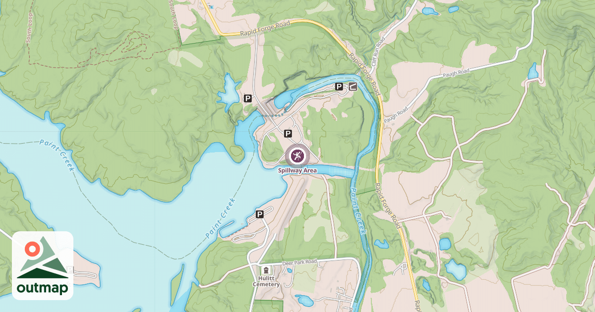 Map of Spillway Area