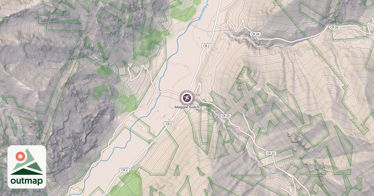 Map of Maggie Gulch