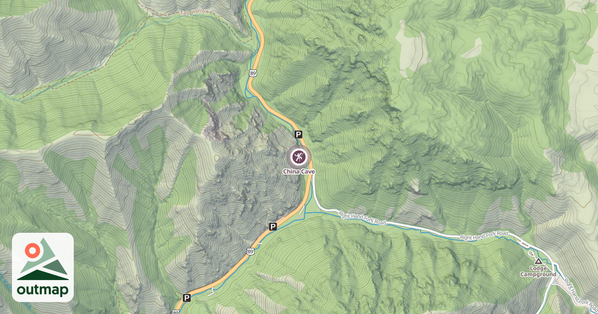 Map of China Cave