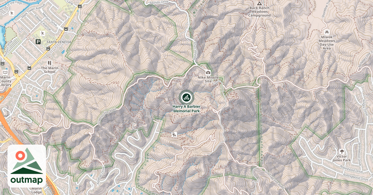 Map of Harry A Barbier Memorial Park